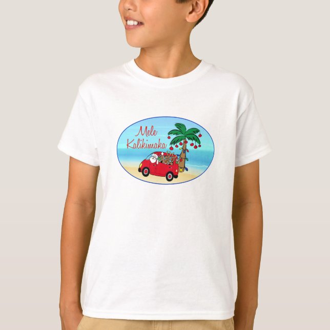 Camiseta Navidad hawaiano (Anverso)