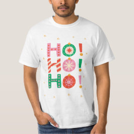 Camiseta Navidad Ho-ho-ho Ilustrada Colorida
