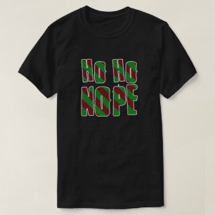 Camiseta Navidad Ho Ho Nope Brillante Divertida