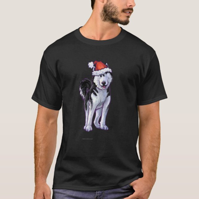 Camiseta Navidad Husky (Anverso)