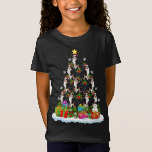 Camiseta Navidad iluminando Santa Hat Jesucristo pastor aus
