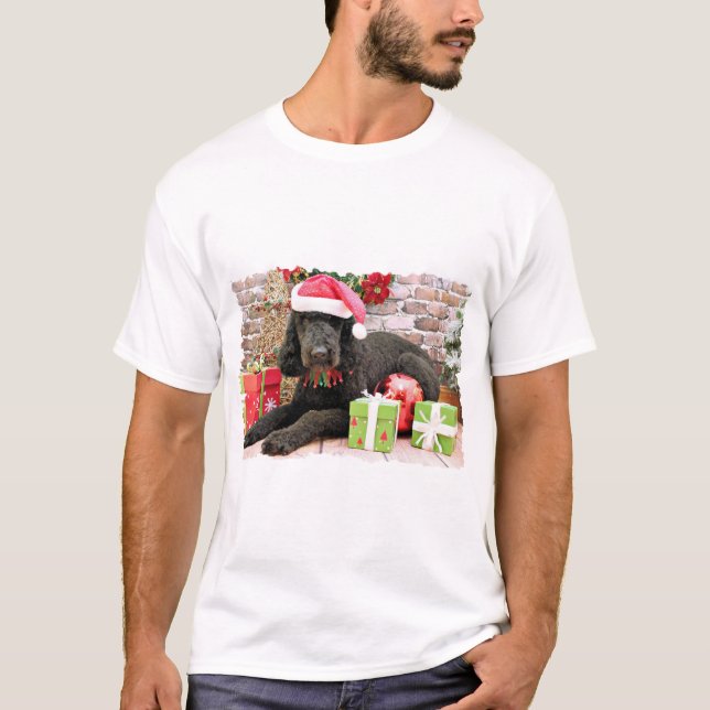Camiseta Navidad - LabraDoodle - Miller (Anverso)