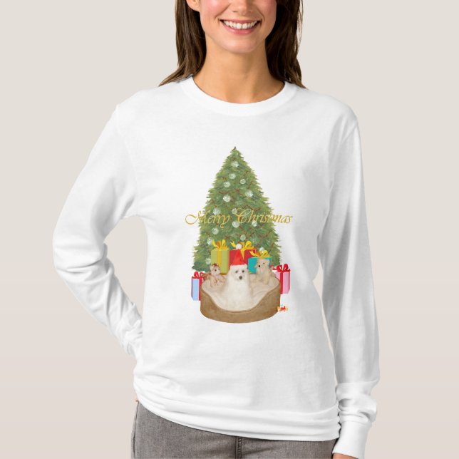 Camiseta Navidad maltesa (Anverso)