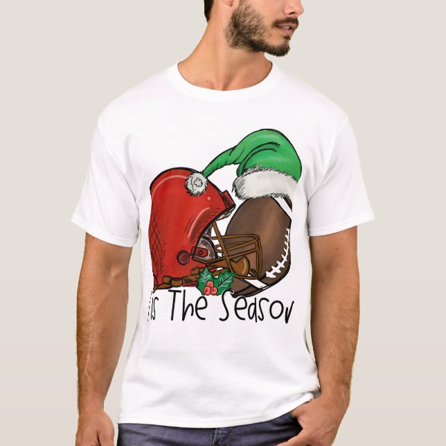 Camiseta Navidad masculino de diseño deportivo de Santa Cla (Anverso)