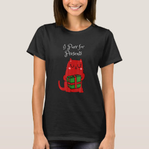 Camiseta Navidad Maullar Por Regalos Para Gato