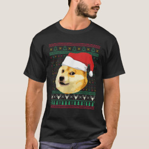 Camiseta Navidad Meme Shiba Inu Santa Funny Ugly Swe
