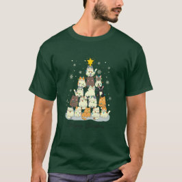 Camiseta Navidad Meowy — Árbol de gato lindo
