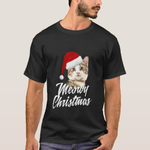 Camiseta Navidad Meowy -Gatos y Gatitos Papá Noel Navidad A