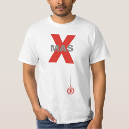 Camiseta Navidad moderna con adorno de árbol de Navidad