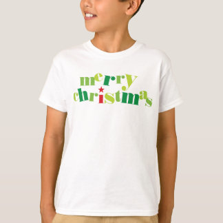 Camiseta navidad navideña tipografía moderna