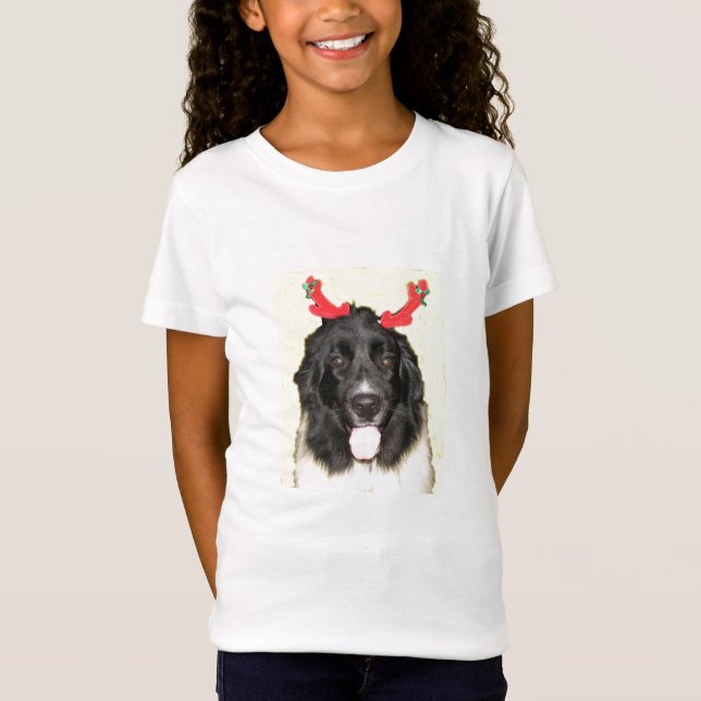 Camiseta Navidad Newfie de FPG - (Anverso)