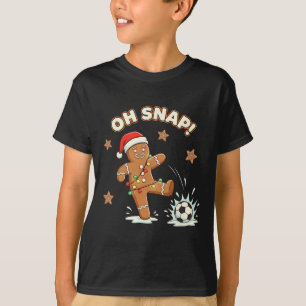 Camiseta Navidad Oh Snap Pan de Jengibre Fútbol Divertida N