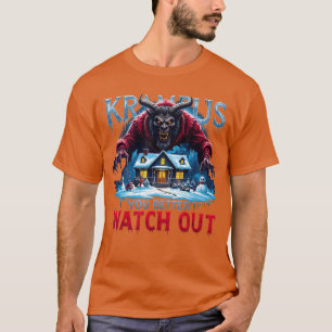 Camiseta Navidad oscura vintage, mejor ten cuidado con el K
