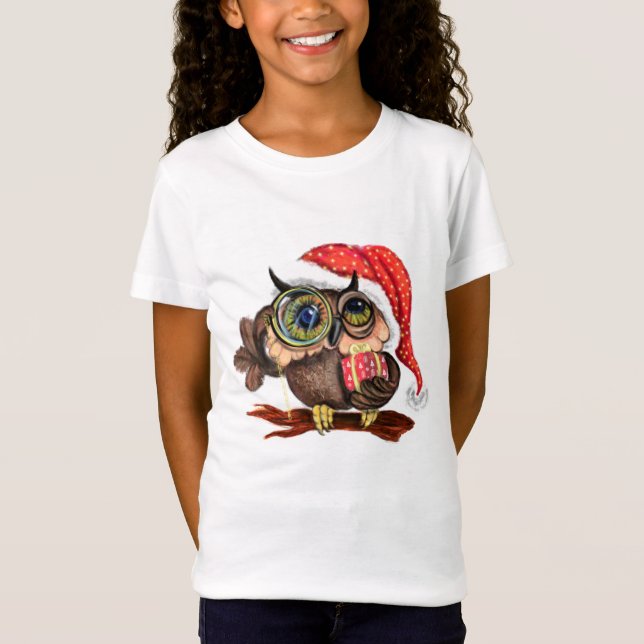 Camiseta Navidad Owl T-Shirt (Anverso)