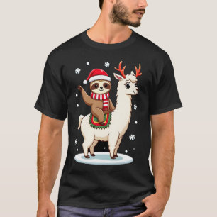 Camiseta Navidad Perezoso Alpaca (3)
