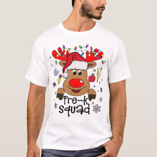 Camiseta Navidad pre-K Squad Merry