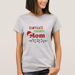 Camiseta Navidad preferido de la mamá de Santa