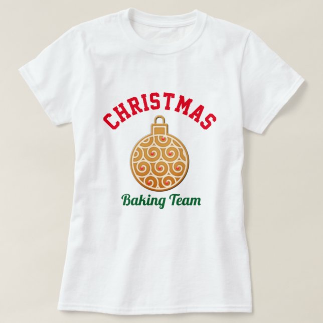 Camiseta Navidad que cuece al equipo (Diseño del anverso)