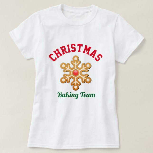 Camiseta Navidad que cuece al equipo (Diseño del anverso)