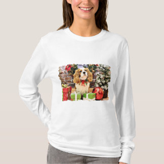 Camiseta Navidad - rebelde arrogante del perro de aguas de