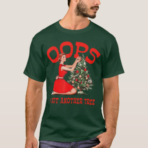 Camiseta Navidad Retro Divertida Ups Me Equivoqué Otra Vez 