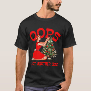 Camiseta Navidad Retro Divertida Ups Me Llegó Otro Árbol
