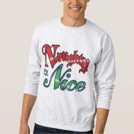 Camiseta Navidad Retro, Niños Buenos o Malos Letras Rojas y