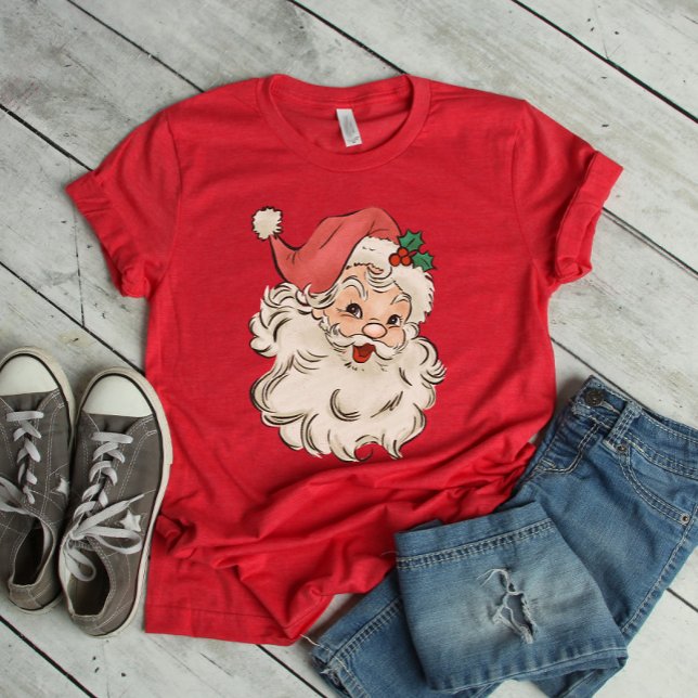 Camiseta Navidad retro Santa Merry (Subido por el creador)