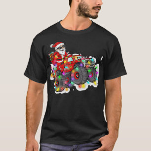 Camiseta Navidad Sana Claus Monser Camión Niños X