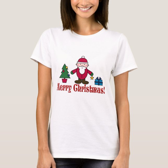 Camiseta navidad - Santa Claus - Feliz Navidad (Anverso)