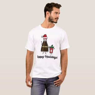 Camiseta Navidad Santa del niño del niño del paquete de la