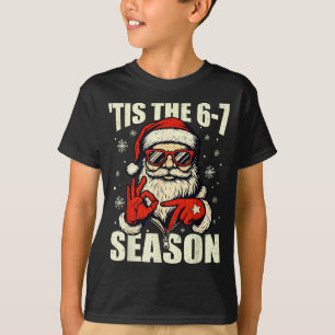 Camiseta Navidad Santa Es La Temporada 67 Meme Número Seis