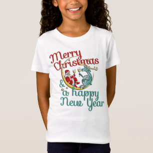 Camiseta Navidad - SANTA y REINDEDOR - Navidades - Año Nuev