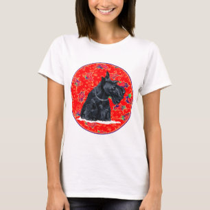 Camiseta Navidad Terrier Escocés