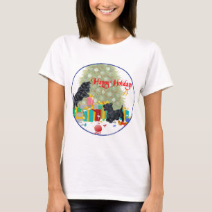 Camiseta Navidad Terrier Escocés