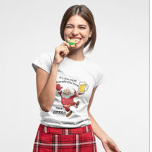 Camiseta navidad - TIme para una cerveza