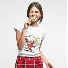 Camiseta navidad - TIme para una cerveza