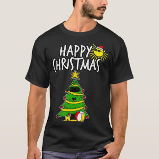Camiseta Navidad Tree Beach Summer Australian Funny Xmas
