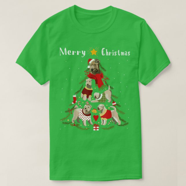 Camiseta Navidad Tree Wheaten Terrier Lover Xmas (Diseño del anverso)