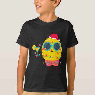 Camiseta Navidad Tropical De Verano Hawaiano Limón Divertid