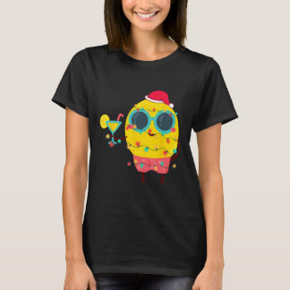 Camiseta Navidad Tropical De Verano Hawaiano Limón Divertid