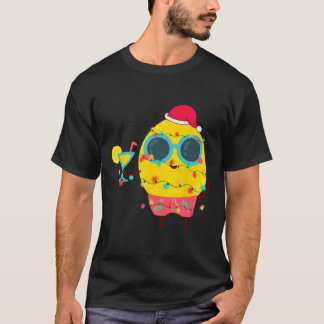 Camiseta Navidad Tropical De Verano Hawaiano Limón Divertid