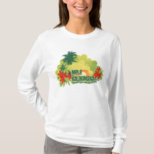 Camiseta Navidad tropical del Hawaiian de la isla de Mele