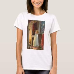 Camiseta Navidad vintage, Calentamiento infantil junto a la