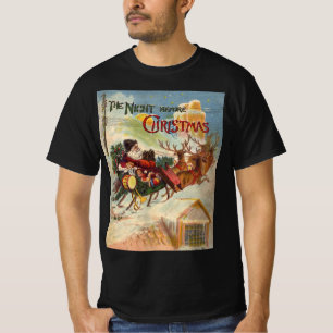 Camiseta Navidad Vintage, La noche antes de Navidad