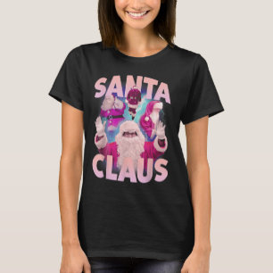 Camiseta Navidad vintage Santa Claus Bootleg Hip Hop de los