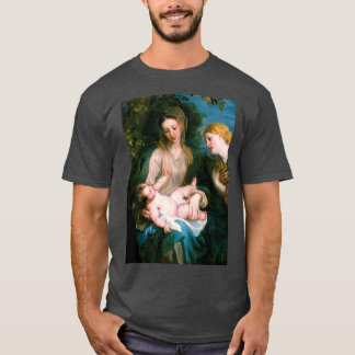 Camiseta Navidad Virgin and Child Merry