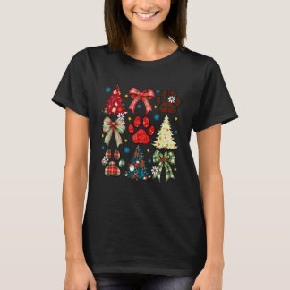 Camiseta Navidad Xmas Perro Mamá Patas de Perro Coquette Bo