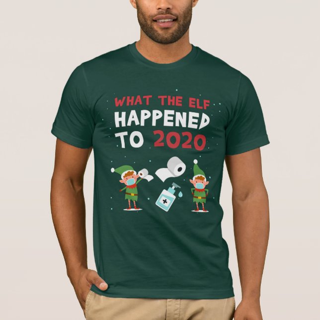 Camiseta Navidades 2020 Graciosa Novedad De Elf En Cuarente (Anverso)