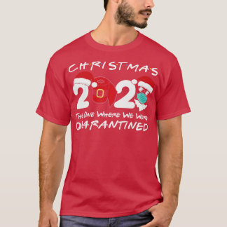 Camiseta Navidades 2020 Navidades Santa Face Viendo Máscara